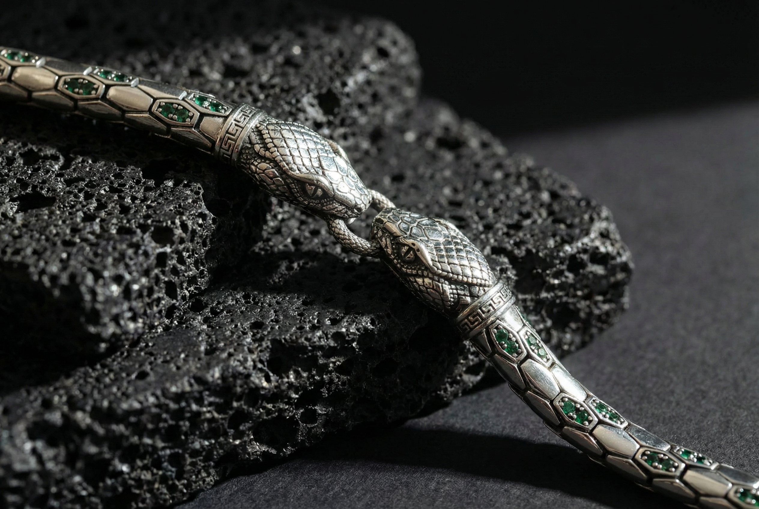 Serpentis - The Bound Serpents Silver Bracelet - Image 2