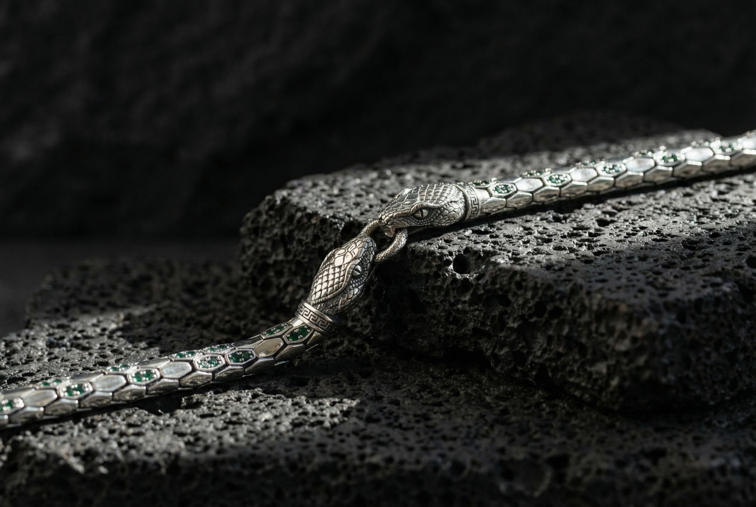 Serpentis - The Bound Serpents Silver Bracelet - Image 4