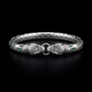 Serpentis - The Bound Serpents Silver Bracelet